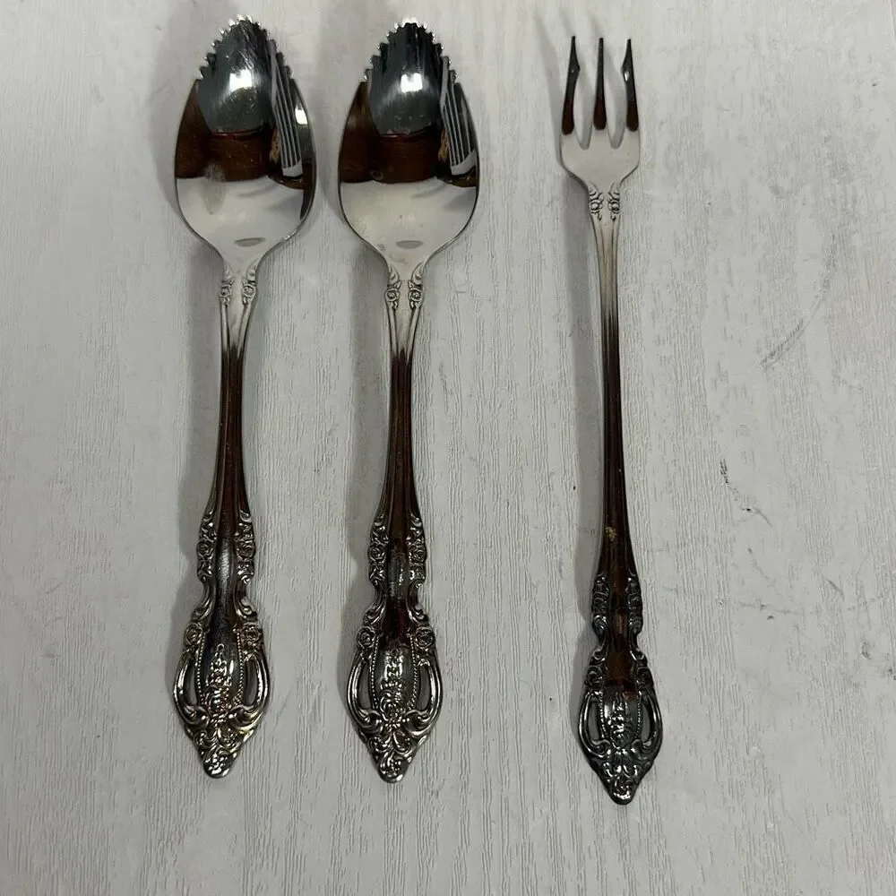 Oneida Community Brahms Stainless‎ Steel Flatware Bundle Cocktail Spoon set of 3